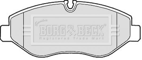 BORG & BECK Комплект тормозных колодок, дисковый тормоз BBP1974